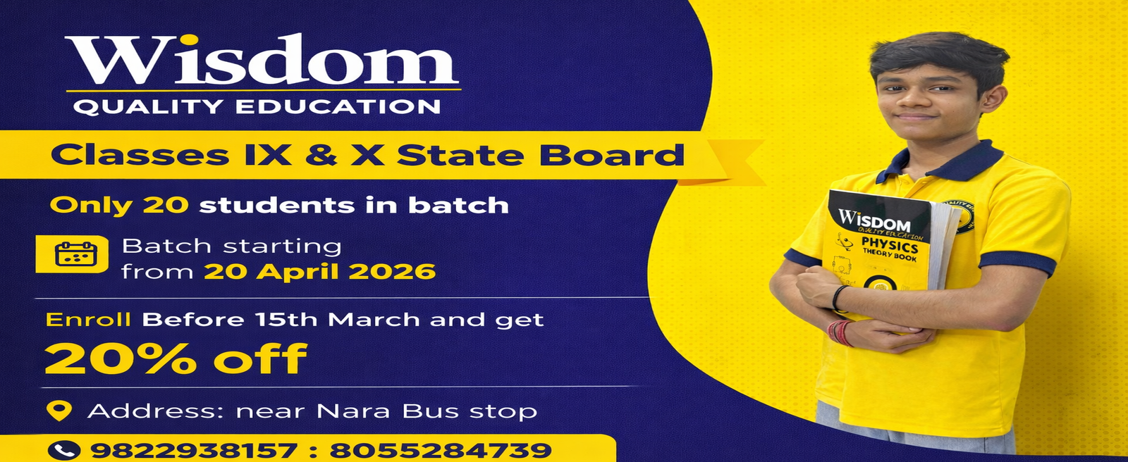 Wisdom Quality Education - Leading coaching classes in Nagpur for JEE, NEET, and MHTCET preparation